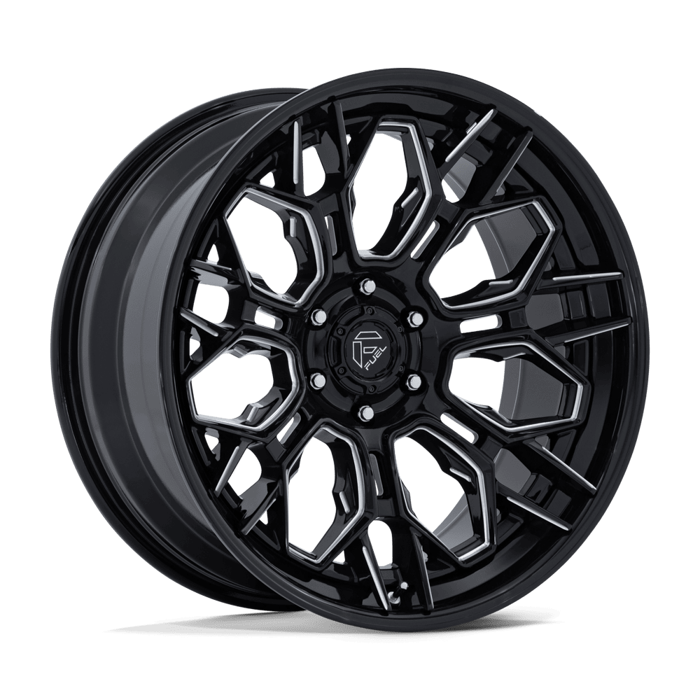 Fuel 1PC FC409 HIVE GLOSS BLACK MILLED 22 Inch Wheels