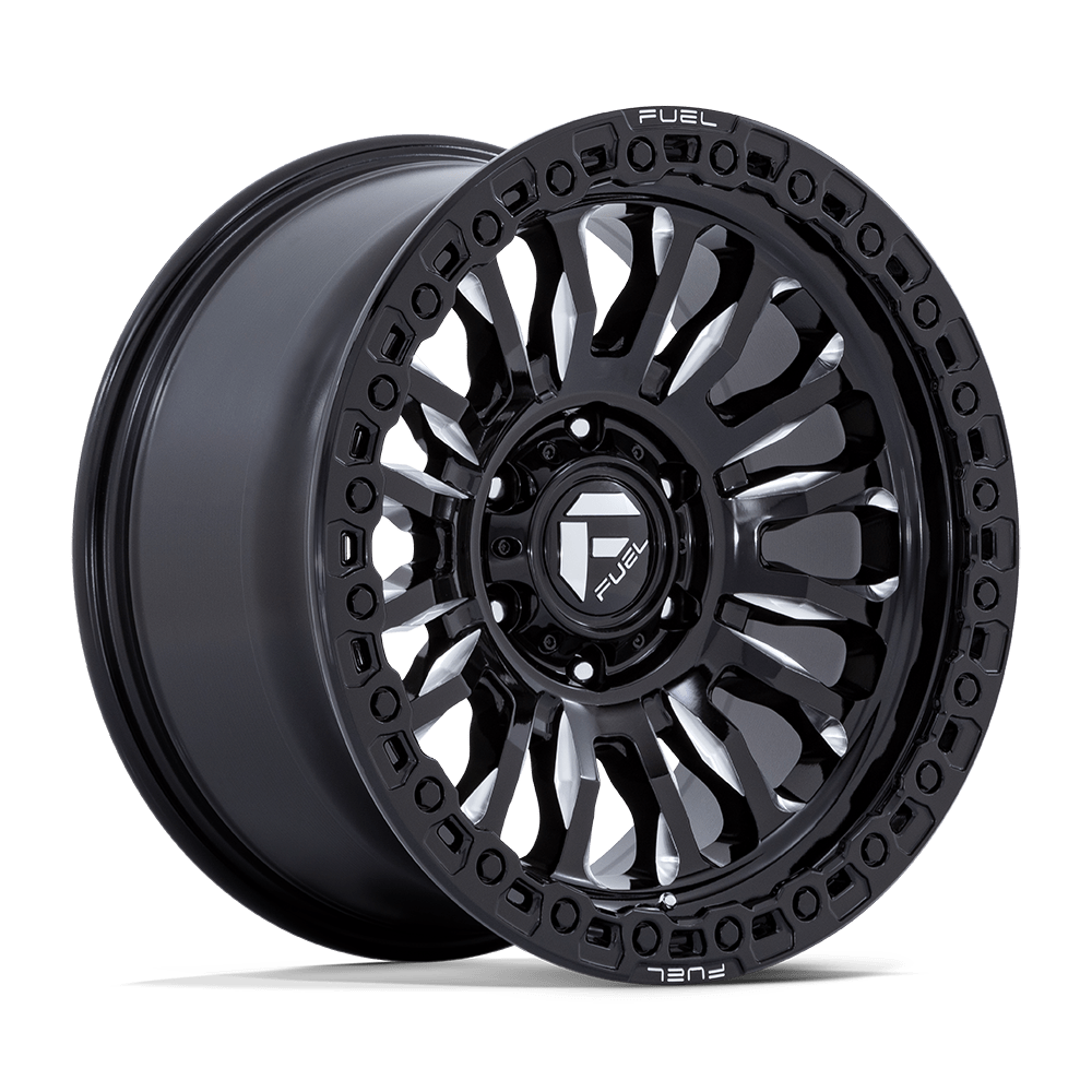Fuel 1PC FC857 RINCON GLOSS BLACK MILLED 20 Inch Wheels