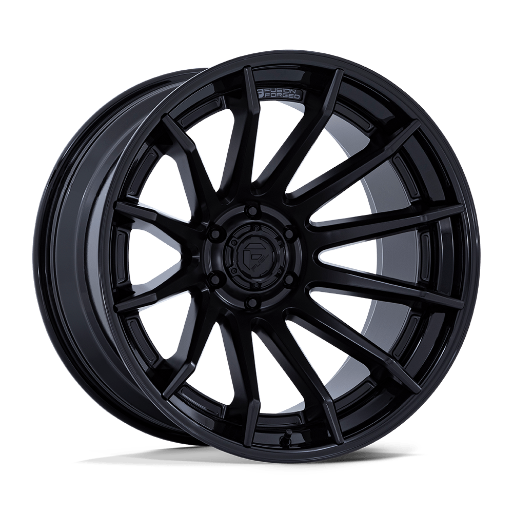 Fuel 1PC FC403 BURN MATTE BLACK W/ GLOSS BLACK LIP 20 Inch Wheels