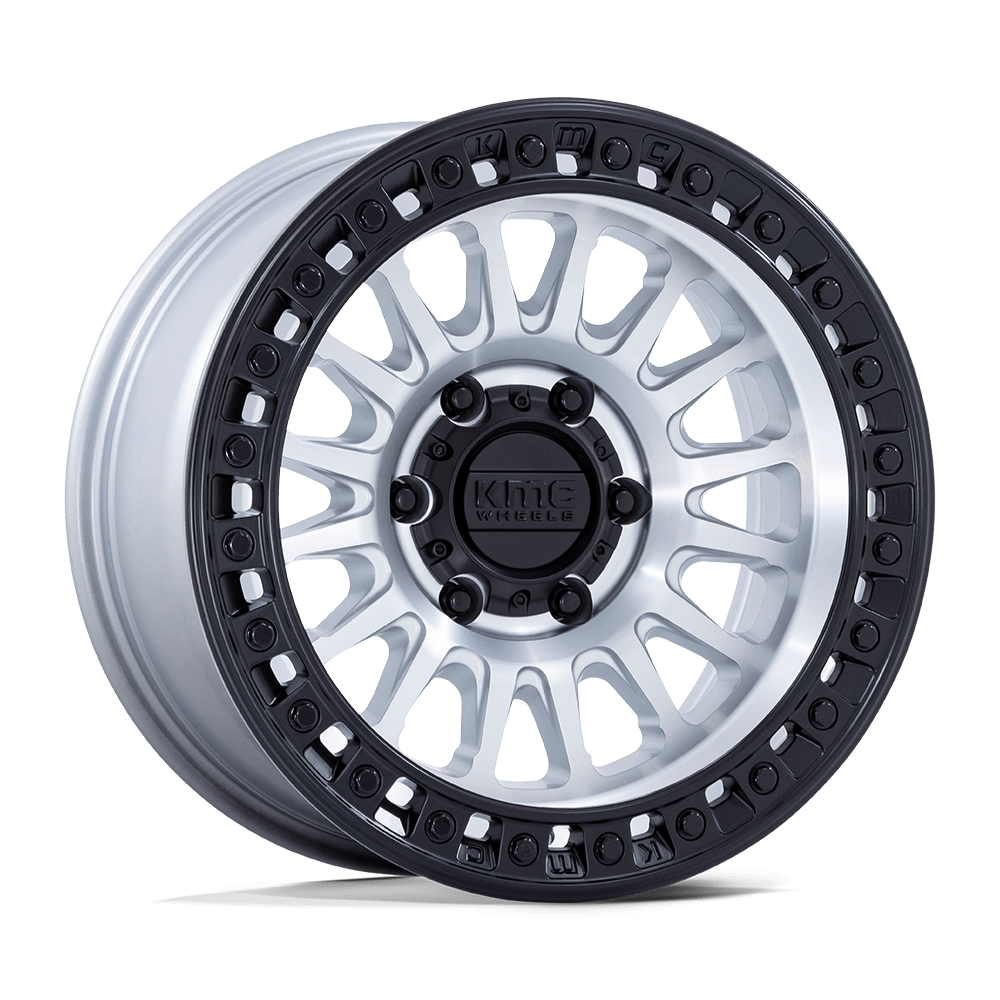 KMC KM552 IMS MACHINED W/ MATTE BLACK LIP 17 Inch Wheels