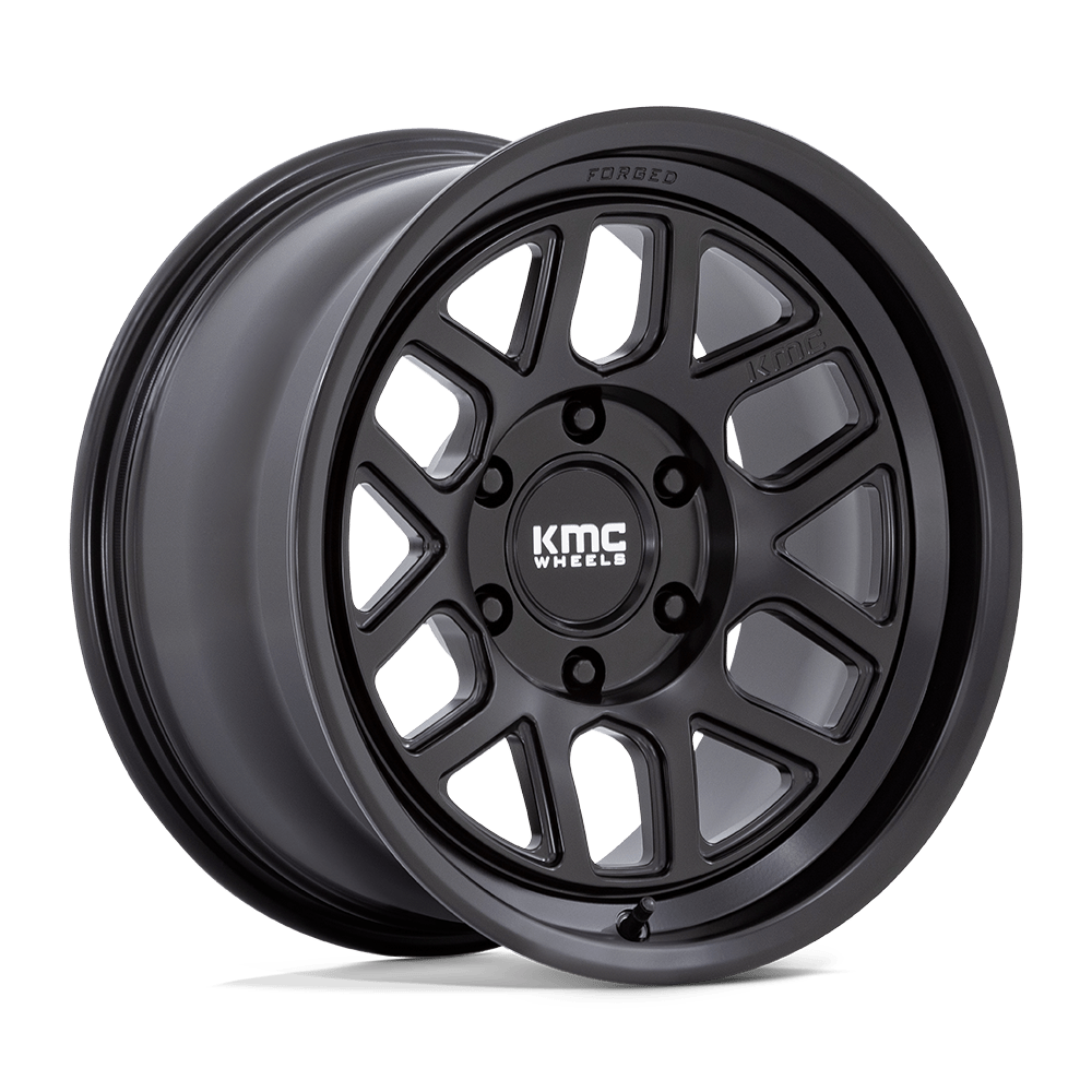 KMC KM446 MESA FORGED MONOBLOCK SATIN BLACK 17 Inch Wheels