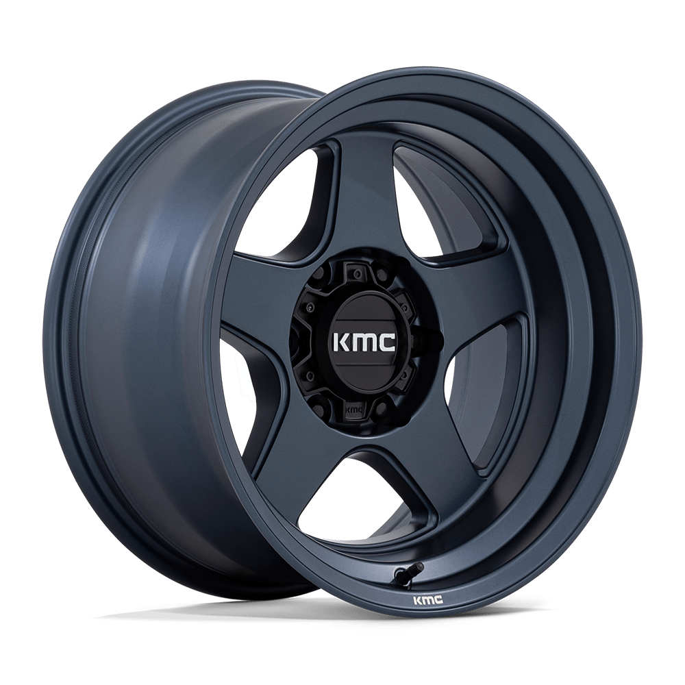 KMC KM728 LOBO METALLIC BLUE 17 Inch Wheels