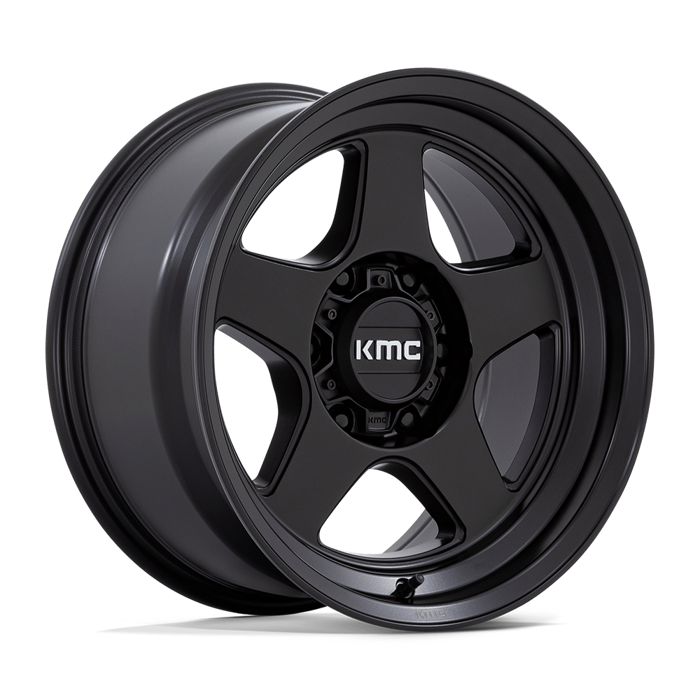 KMC KM728 LOBO MATTE BLACK 17 Inch Wheels