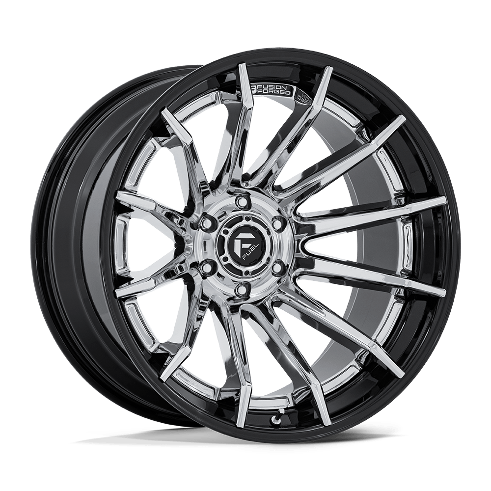 Fuel 1PC FC403 BURN CHROME W/ GLOSS BLACK LIP 20 Inch Wheels