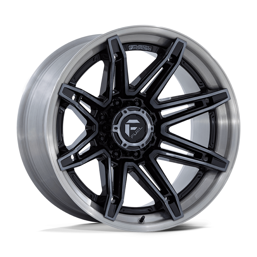 Fuel 1PC FC401 BRAWL GLOSS BLACK BRUSHED DARK TINT 22 Inch Wheels