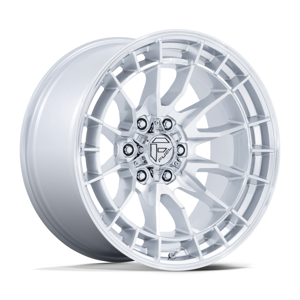 Fuel 1PC FC888 REVOLT HYPER SILVER W/ MACHINED FACE 20 Inch Wheels