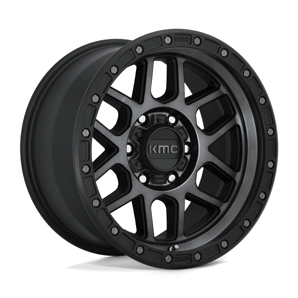 KMC KM544 MESA SATIN BLACK W/ GRAY TINT 20 Inch Wheels