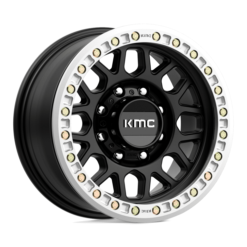 KMC KM234 GRENADE DESERT BEADLOCK SATIN BLACK 20 Inch Wheels