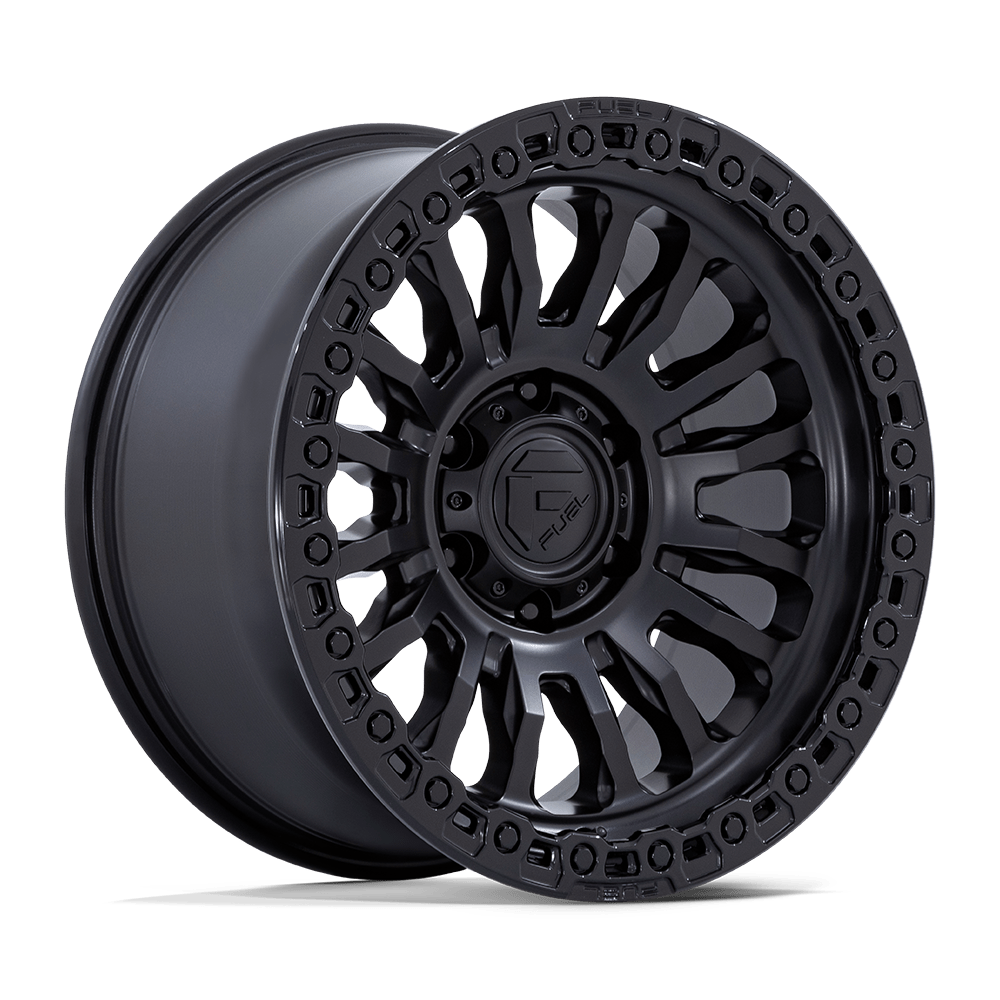 Fuel 1PC FC857 RINCON MATTE BLACK W/ GLOSS BLACK LIP 20 Inch Wheels