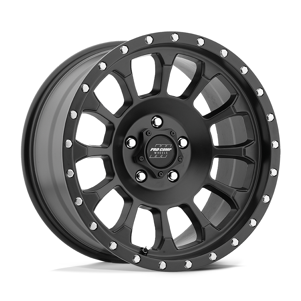 PA34 ROCKWELL SATIN BLACK Rims for Toyota Tacoma, Toyota 4Runner, Chevy Silverado