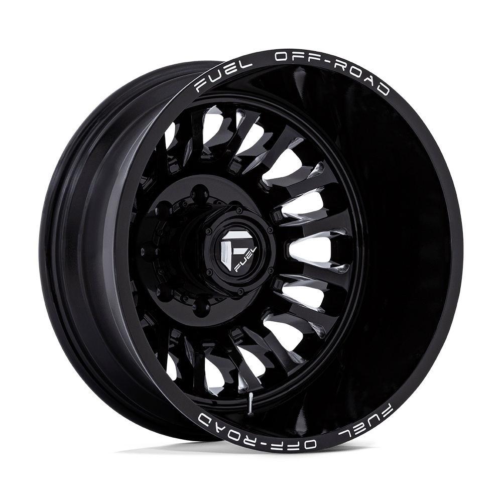 Fuel 1PC D868 ARC DUALLY GLOSS BLACK MILLED 20 Inch Wheels