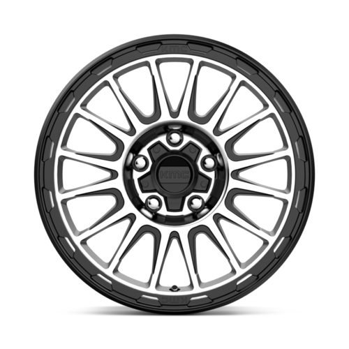 KM542 17X8 5X4.25 S-BLK MACH 38MM