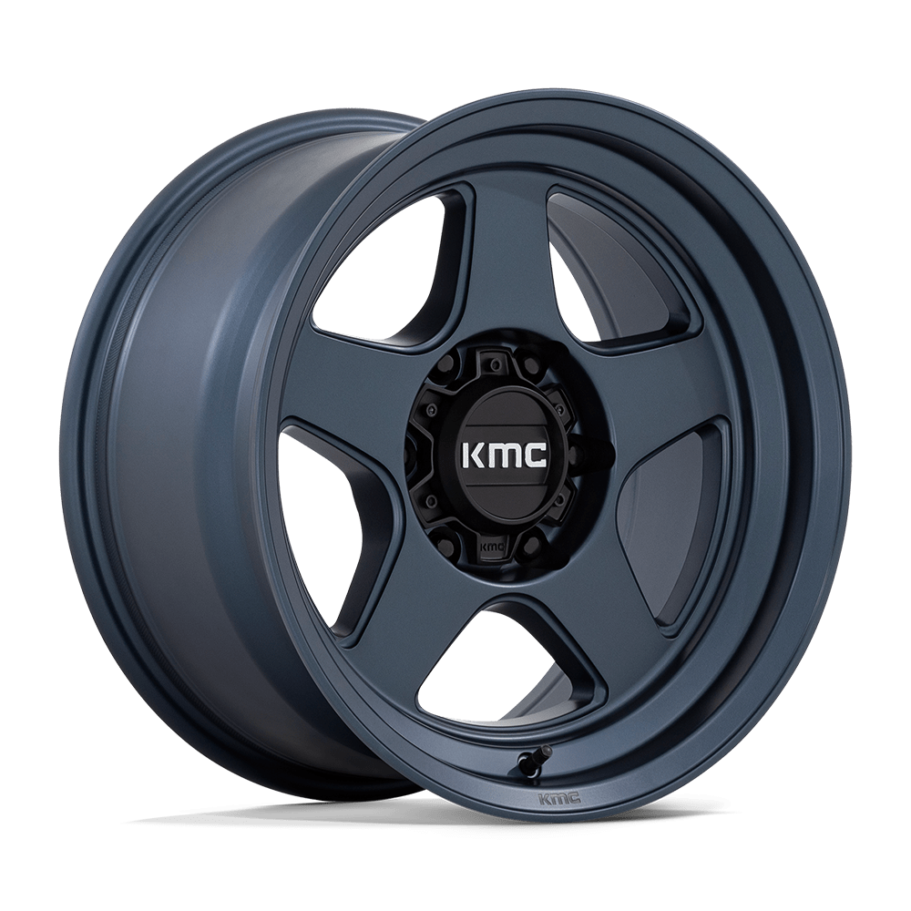 KMC KM728 LOBO METALLIC BLUE 17 Inch Wheels