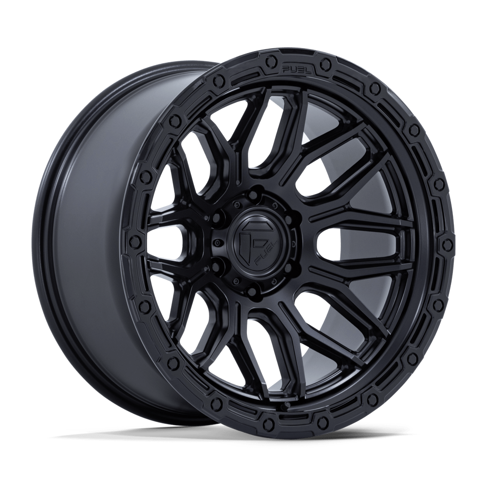 Fuel 1PC FC881 SURGE MATTE BLACK W/ GLOSS BLACK LIP 20 Inch Wheels