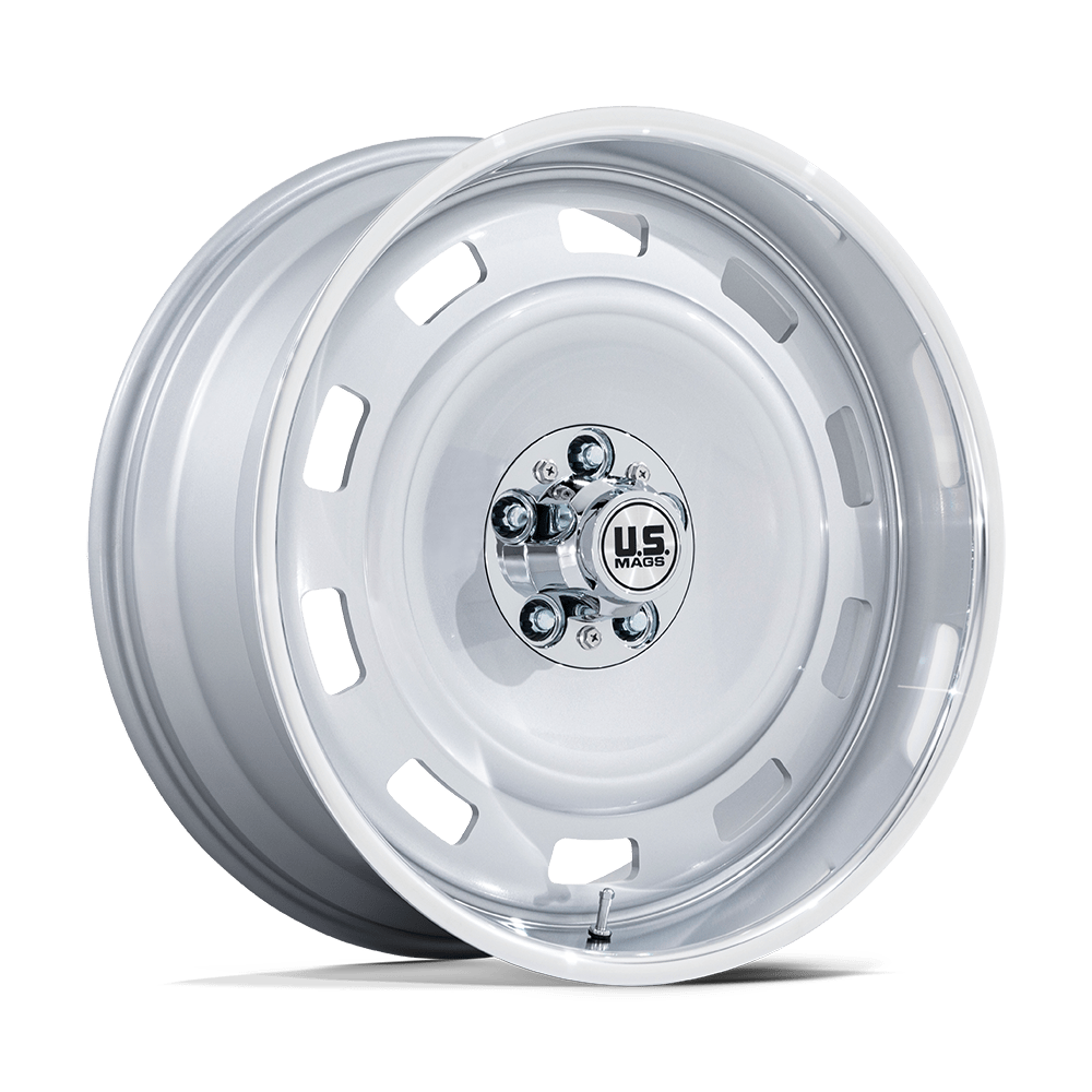 US Mag 1PC UC143 SCOTTSDALE SILVER W/ DIAMOND CUT LIP 22 Inch Wheels