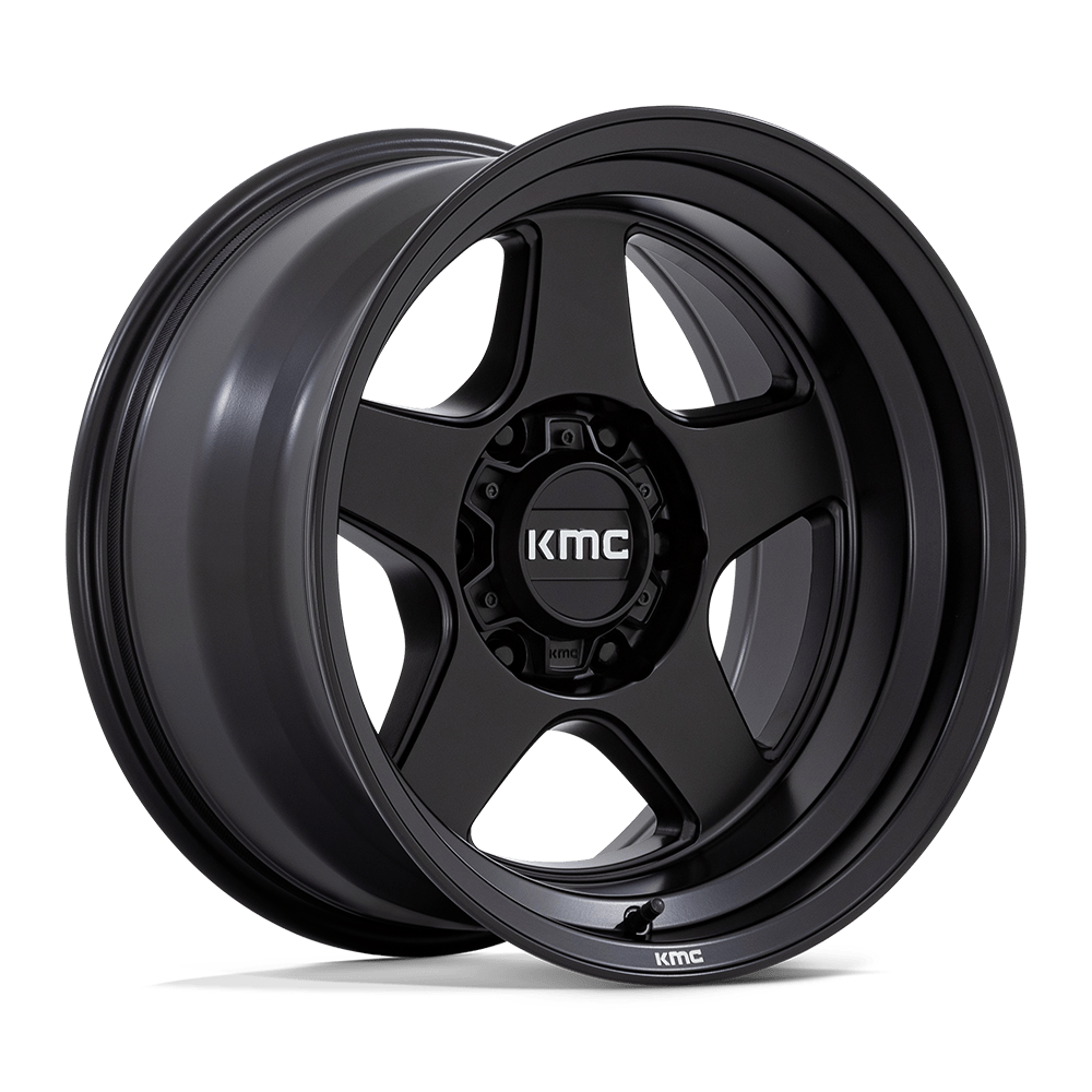 KMC KM728 LOBO MATTE BLACK 17 Inch Wheels