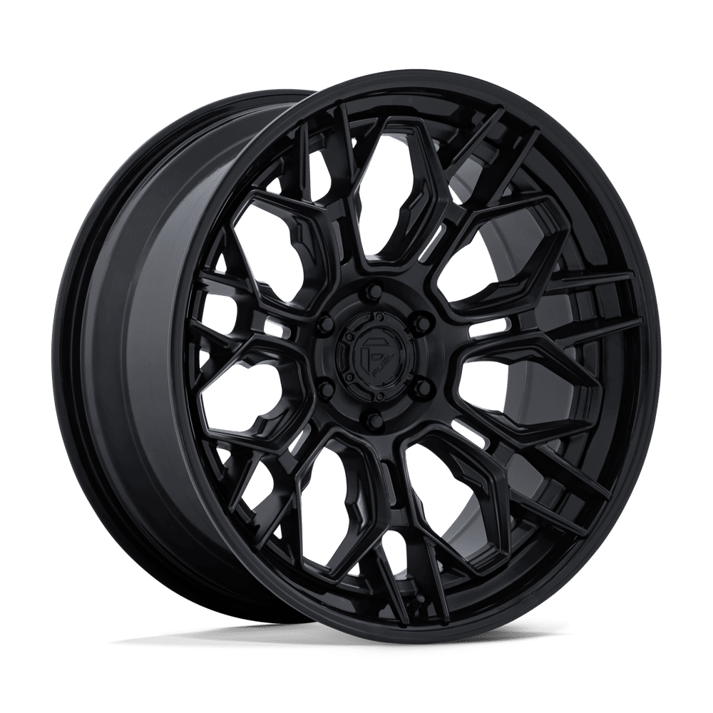 Fuel 1PC FC409 HIVE MATTE BLACK W/ GLOSS BLACK LIP 22 Inch Wheels