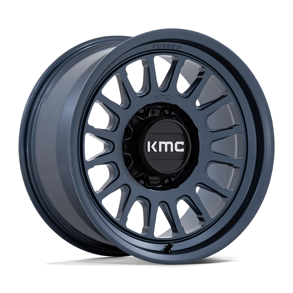 KMC KM452 IMPACT FORGED MONOBLOCK METALLIC BLUE 18 Inch Wheels