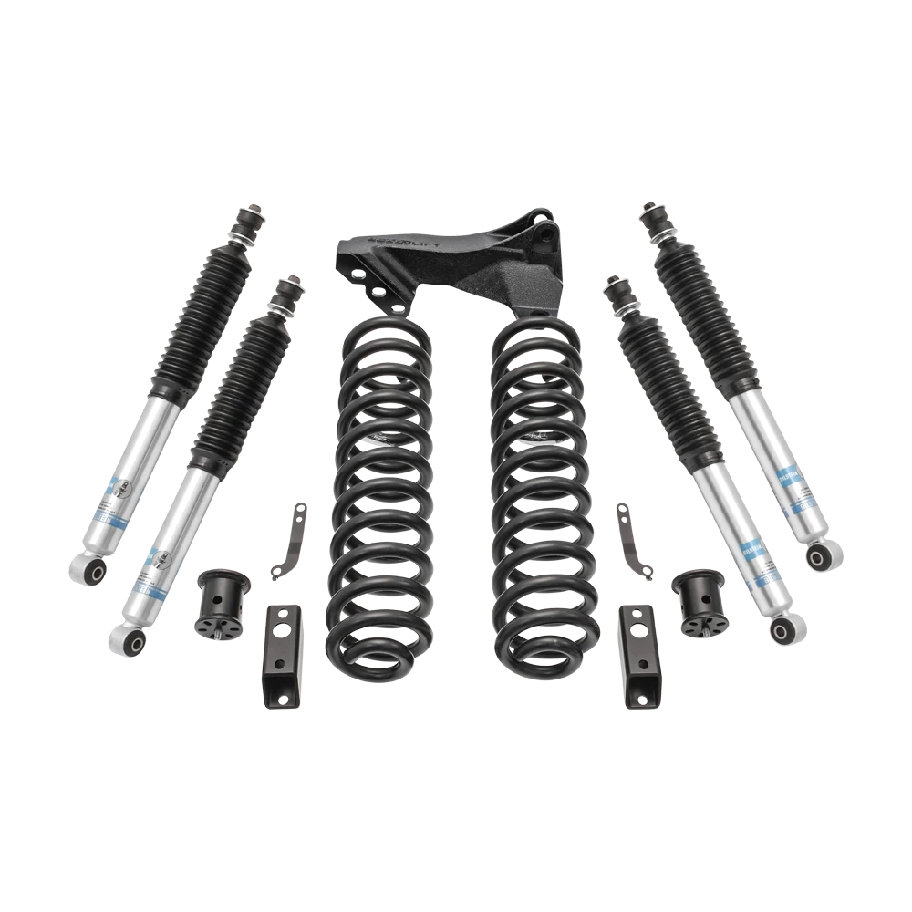 2.5\" Coil Spring Front Lift Kit W/Bilstein Shocks Front/Rear - Ford Super Duty Diesel 4WD 2017-2019