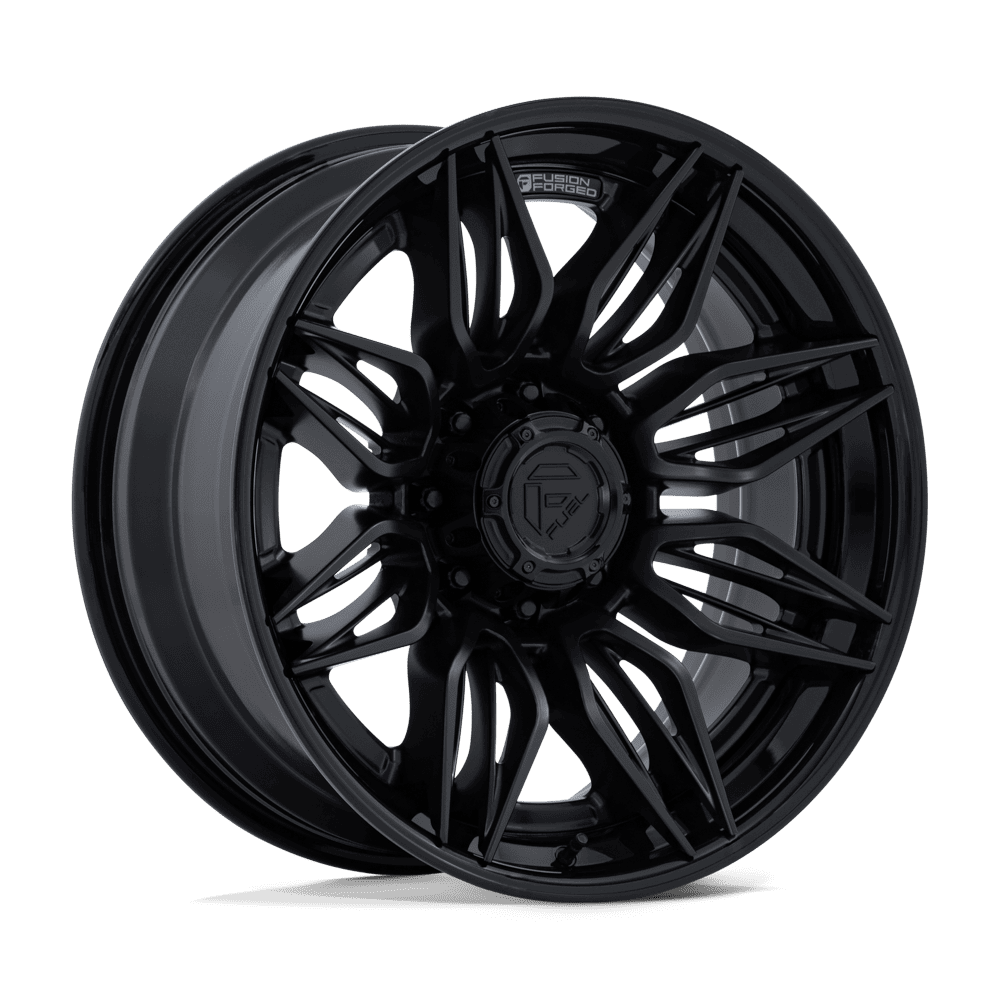 Fuel 1PC FC404 MUTINY MATTE BLACK W/ GLOSS BLACK LIP 22 Inch Wheels
