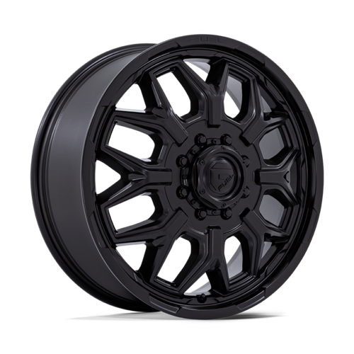 Fuel 1PC FLUX DRW 20X8.3 +104MM 8X200 BLACKOUT — DRW Front