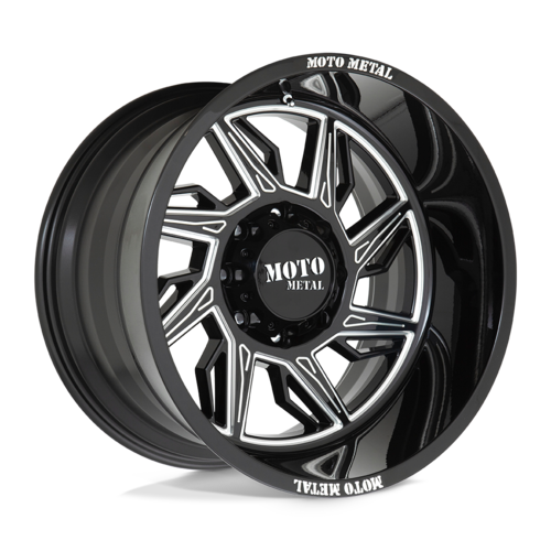 Moto Metal MO997 20X10 -18MM 8X170 GLOSS BLACK MILLED - RIGHT DIRECTIONAL