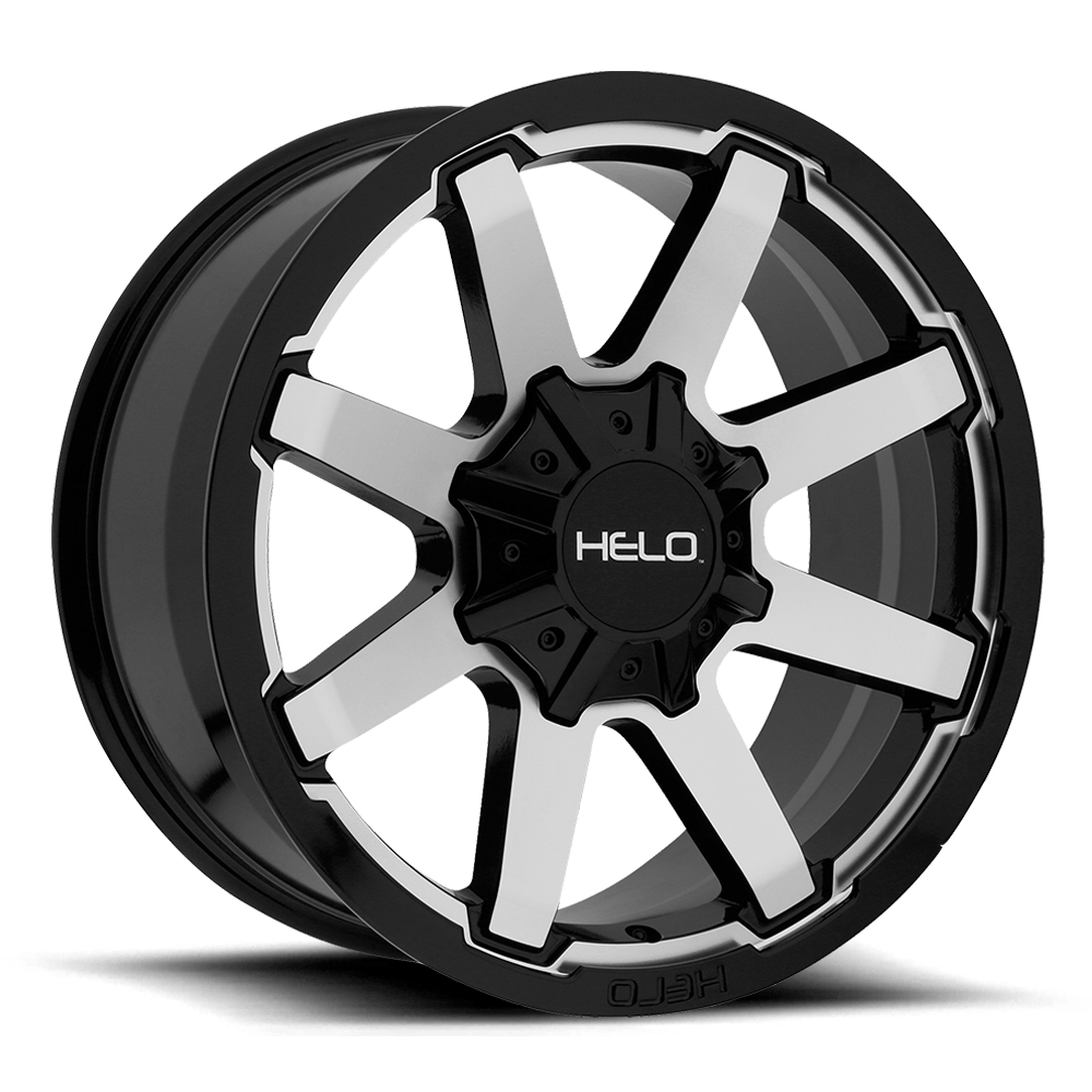HE909 17X9 5X135 G-BLK MACH 18MM
