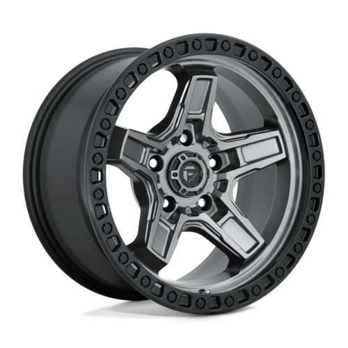 Fuel 1PC KICKER 17X9 -12MM 5X127 MATTE GUNMETAL BLACK BEAD RING