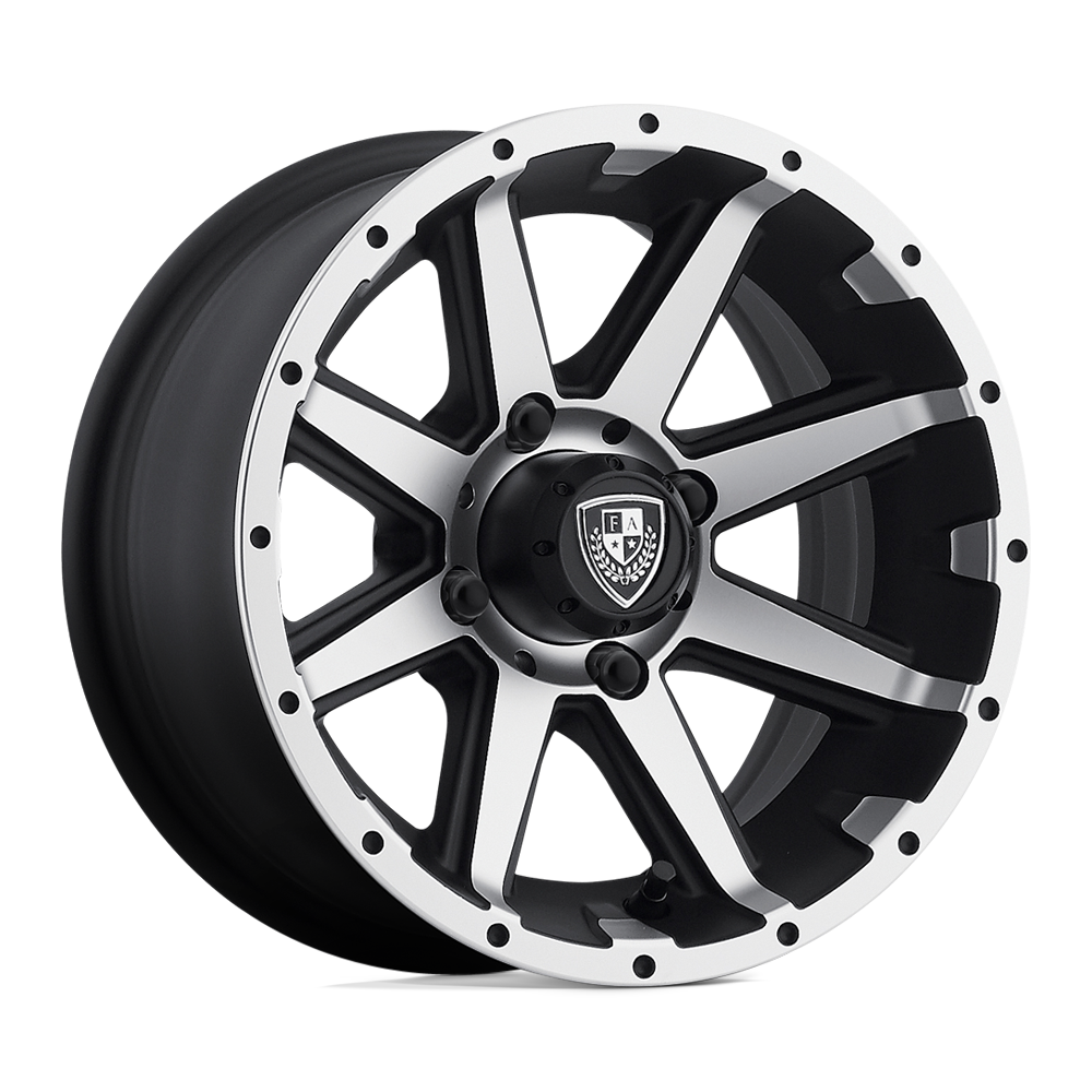 REBEL UTV 12X6 MACH MATTE BLACK -23MM