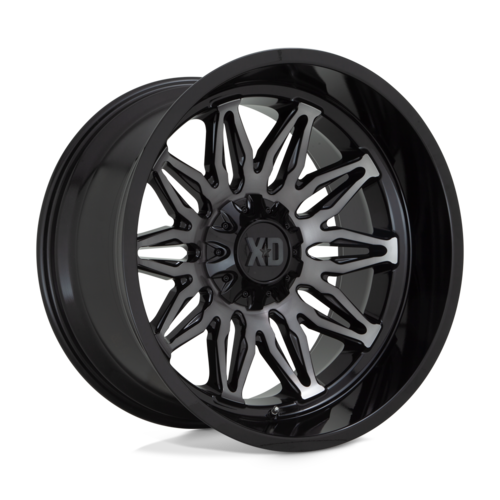 XD XD859 22X12 -44MM 6X135/6X139.7 GLOSS BLACK MACHINED W/ GRAY TINT