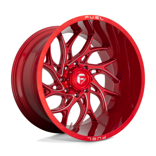 Fuel 1PC D742 RUNNER 22X12 -44MM 5X127 CANDY RED MILLED