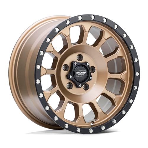 Pro Comp Alloys ROCKWELL 17X8.5 0MM 6X135 MATTE BRONZE W/ BLACK LIP