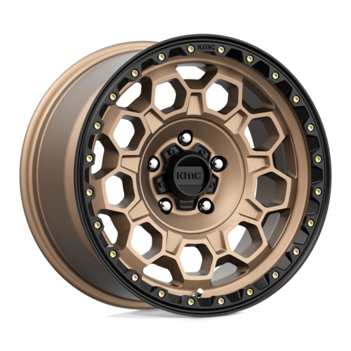 KMC Wheels KM545 17X9 0MM 5X127 MATTE BRONZE W/ BLACK LIP