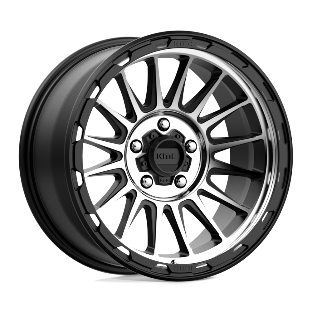 KM542 18X9 5X5.0 S-BLK MACH 00MM