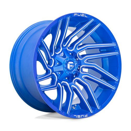 Fuel 1PC TYPHOON 22X12 -44MM 5X114.3/5X127 ANODIZED BLUE MILLED