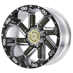 CHROME W/ GUN METAL INSERTS