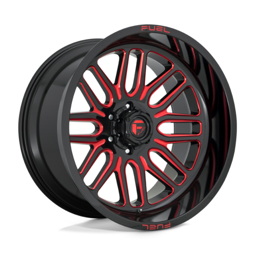 Fuel 1PC IGNITE 22X12 -43MM 6X135 GLOSS BLACK RED TINTED CLEAR