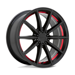GLOSS BLACK W/ RED INNER LIP