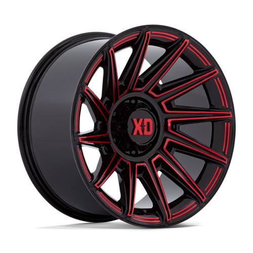 XD SPECTER 20X10 -18MM 6X139.7 GLOSS BLACK W/ RED TINT