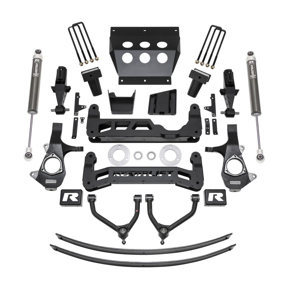 9\" Lift Kit - GM Silverado / Sierra 1500 - 2014-2018 W/ Alum Or Stamped Steel Suspension With Falcon 1.1 Monotube Shocks