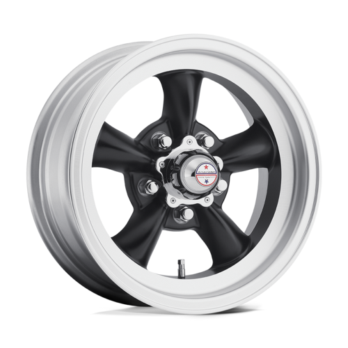 American Racing Vintage VN105D TT-D 15X7 -6MM 5X127 SATIN BLACK W/ MACHINED LIP