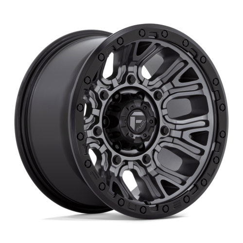 Fuel 1PC TRACTION 15X8 -19MM 5X139.7 MATTE GUNMETAL W/ BLACK RING