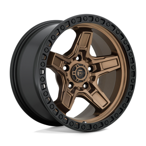 Fuel 1PC KICKER 17X9 -12MM 5X127 MATTE BRONZE BLACK BEAD RING
