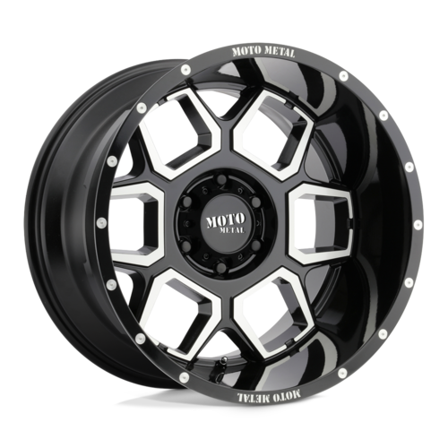 Moto Metal MO981 20X10 -24MM 6X139.7 GLOSS BLACK MACHINED