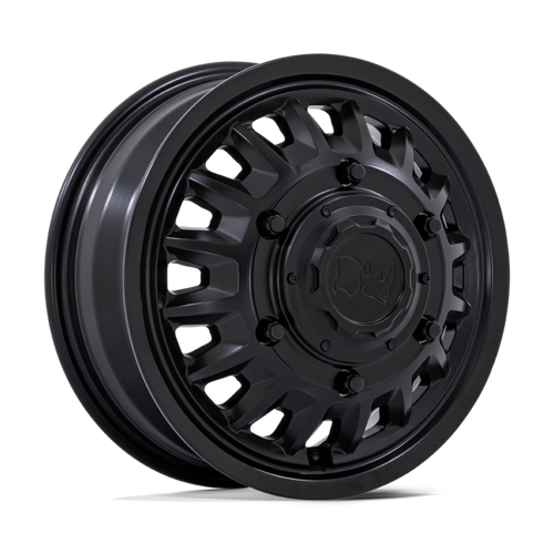 Black Rhino Hard Alloys ALISO DRW 16X6 +110MM 6X205 MATTE BLACK — DRW Front