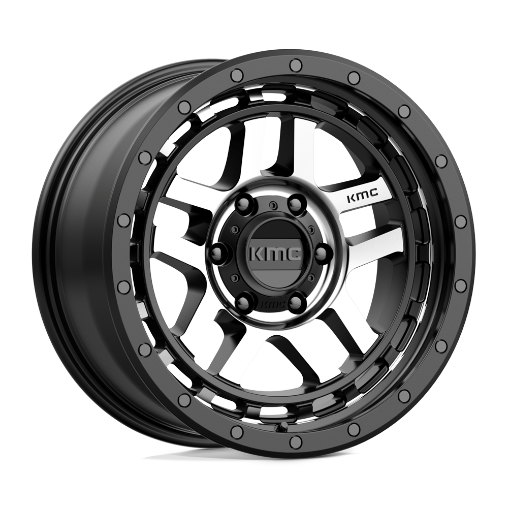 KM540 18X8.5 6X135 S-BLK MACH 00MM
