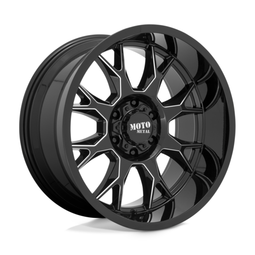 Moto Metal MO806 20X10 -18MM 8X180 GLOSS BLACK MILLED