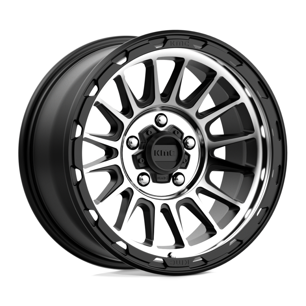 KM542 17X8.5 5X5.0 S-BLK MACH 00MM