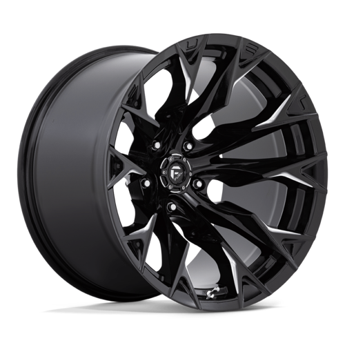 Fuel 1PC FLAME 20X12 -44MM 5X127 GLOSS BLACK MILLED