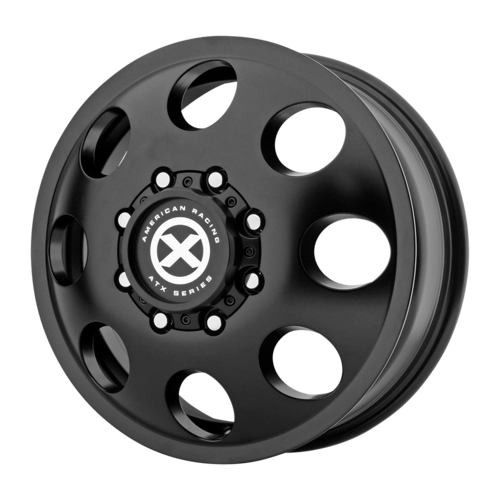 ATX Series BAJA DRW 17X6.5 +111MM 8X210 SATIN BLACK - FRONT — DRW Front